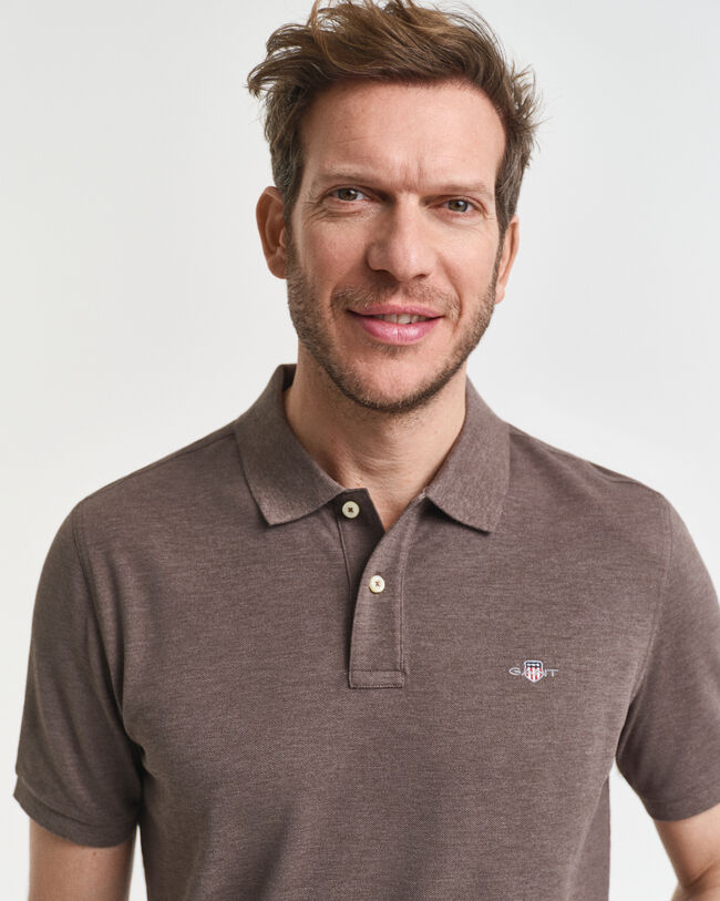 Polo em algodão piqué Shield regular fit