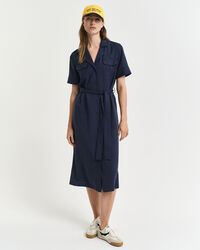 Vestido com bolsos regular fit