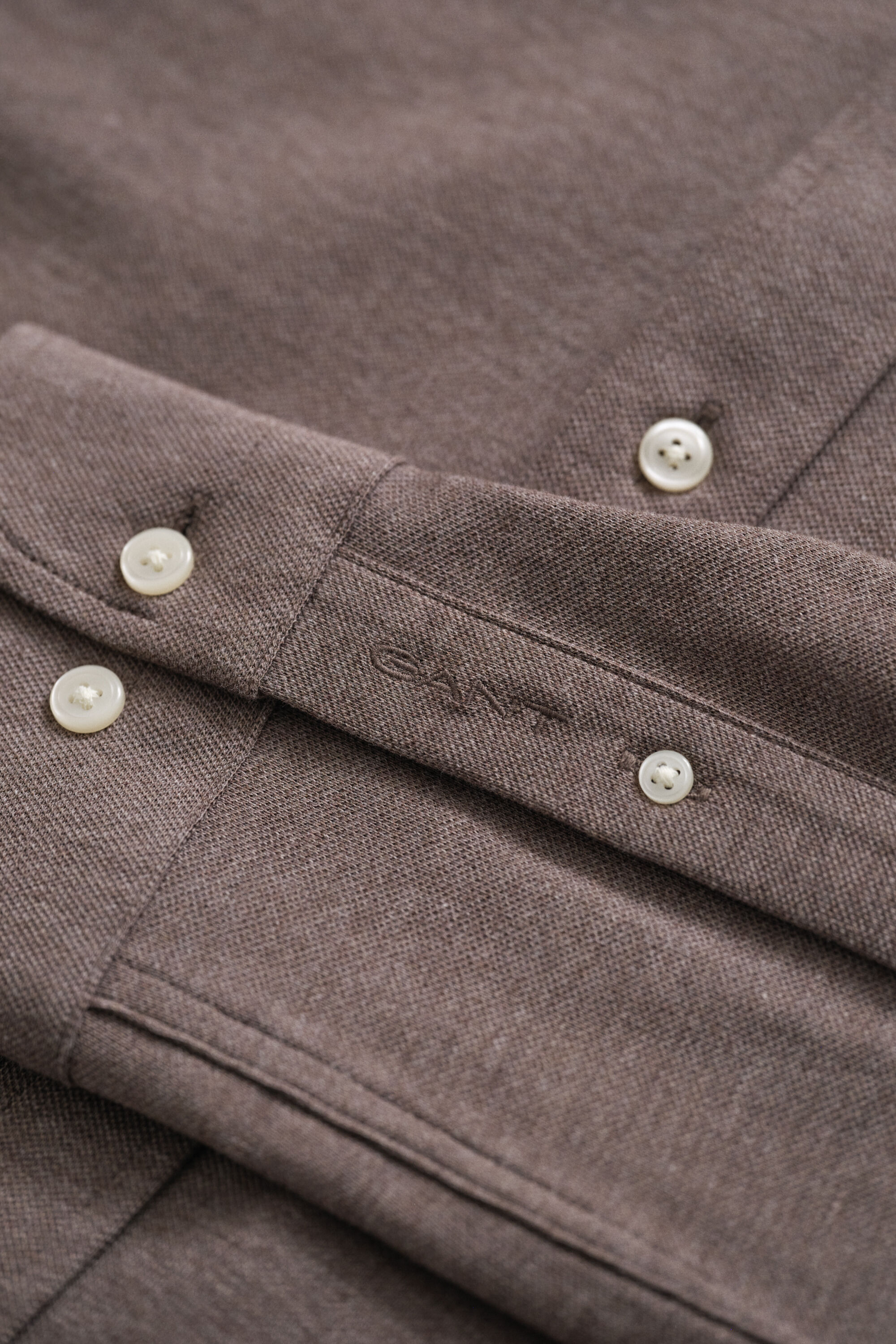 Camisa em jersey piqué com elastano