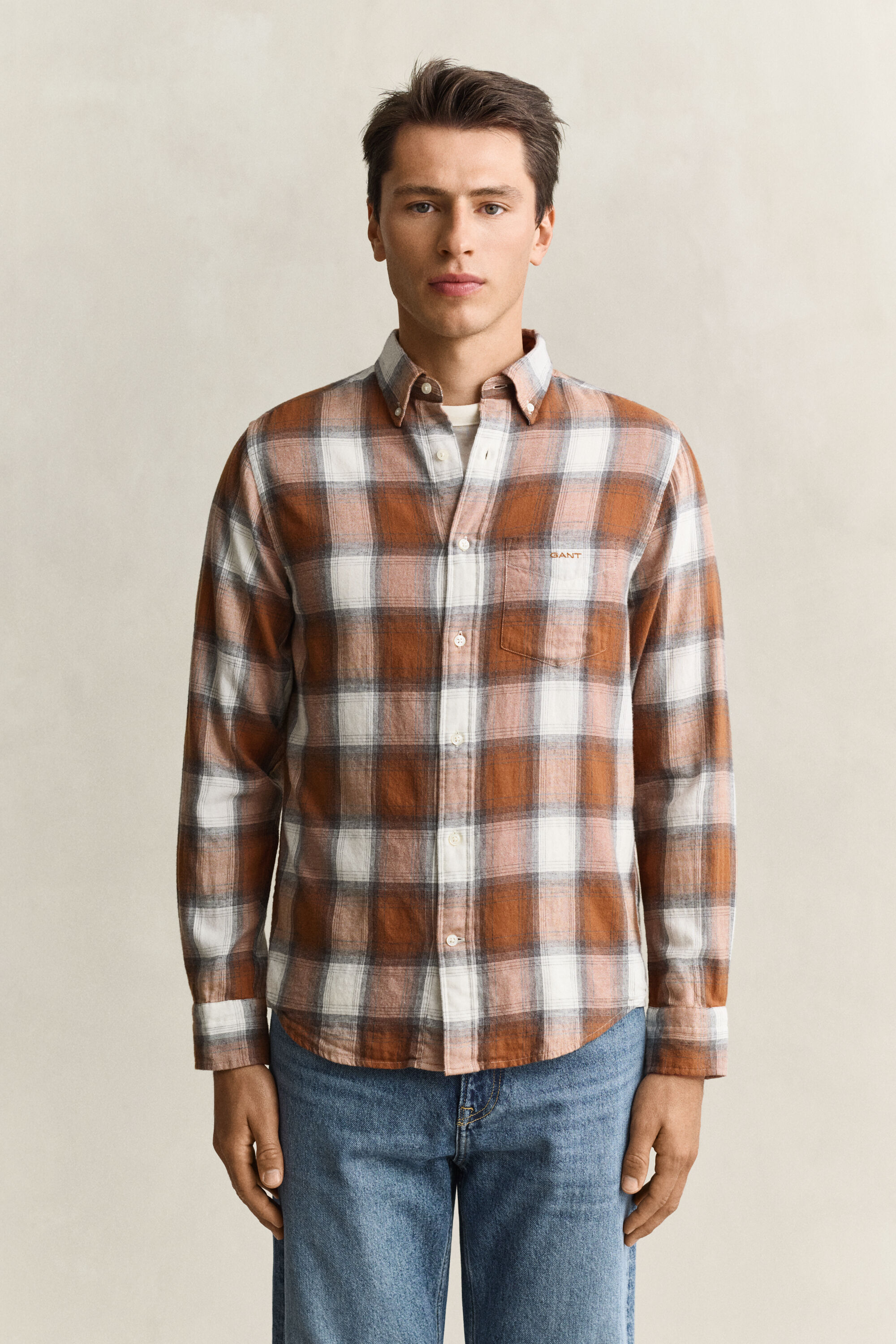 Camisa de flanela Windblown com padrão de xadrez