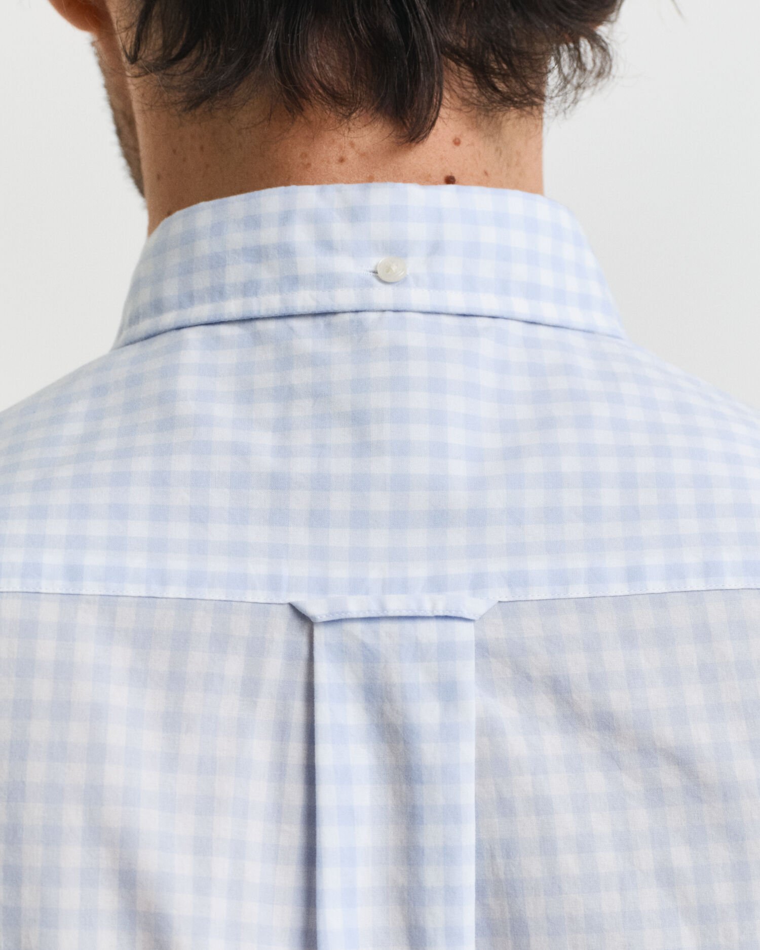 Camisa em popelina gingham Classic regular fit