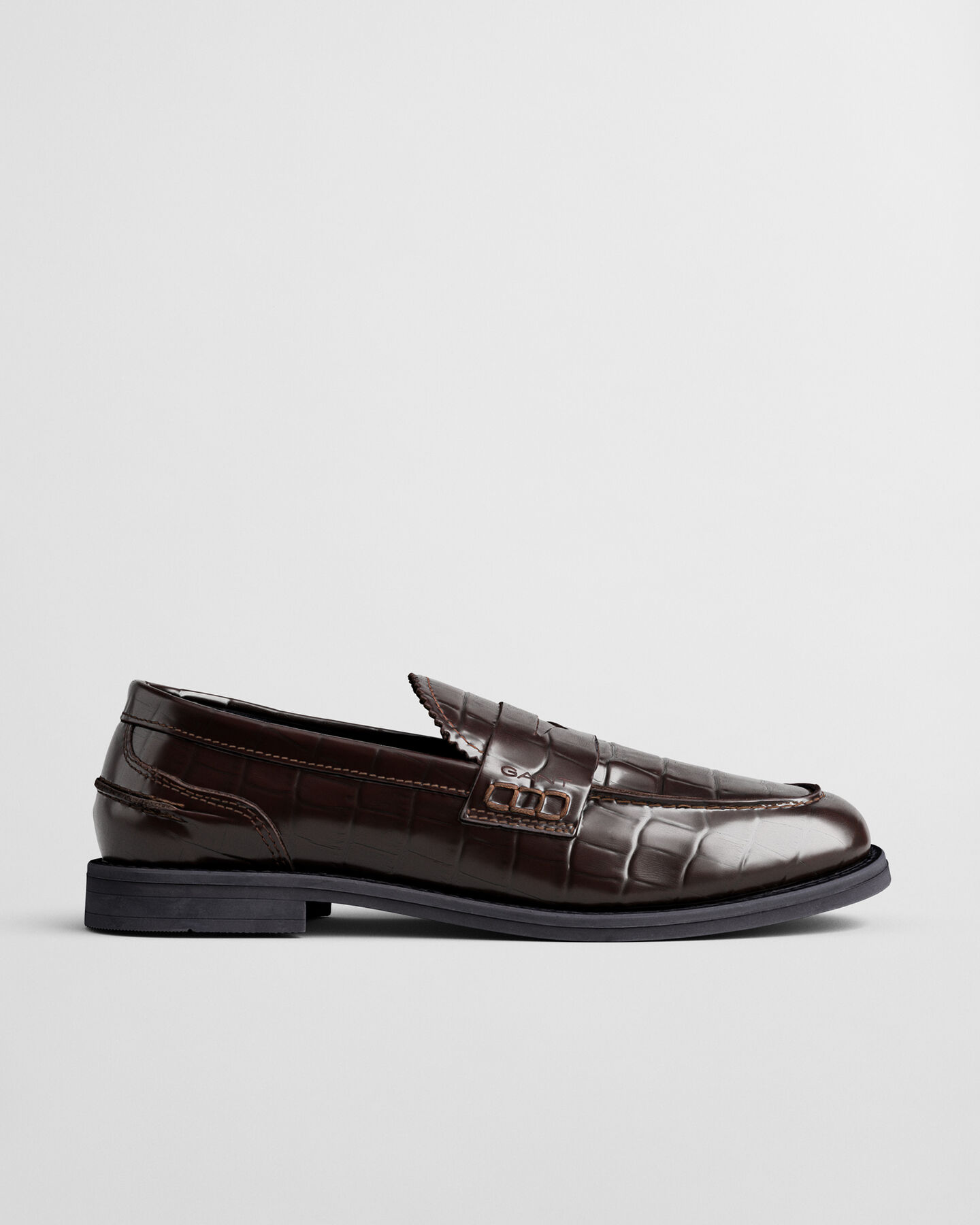 Loafers em pele com efeito de pele de crocodilo Gracelyn