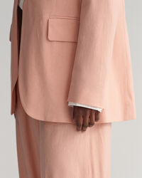 Blazer em linho com elastano regular fit