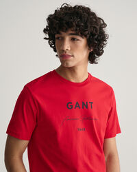 T-shirt com estampado GANT Script Graphic