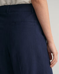 Calções de linho com elastano