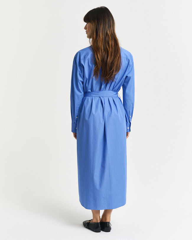 Vestido-camisa em popelina