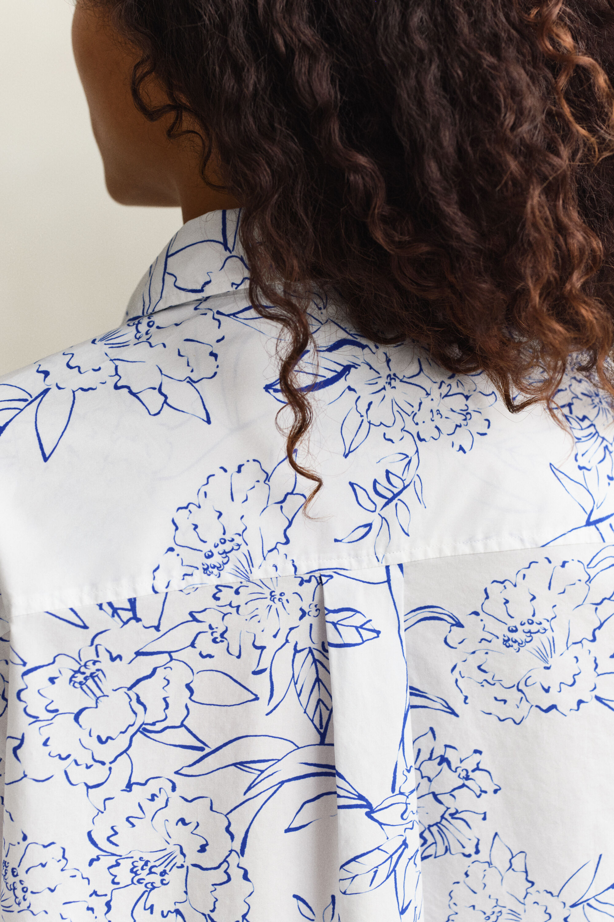 Camisa em popelina Floral