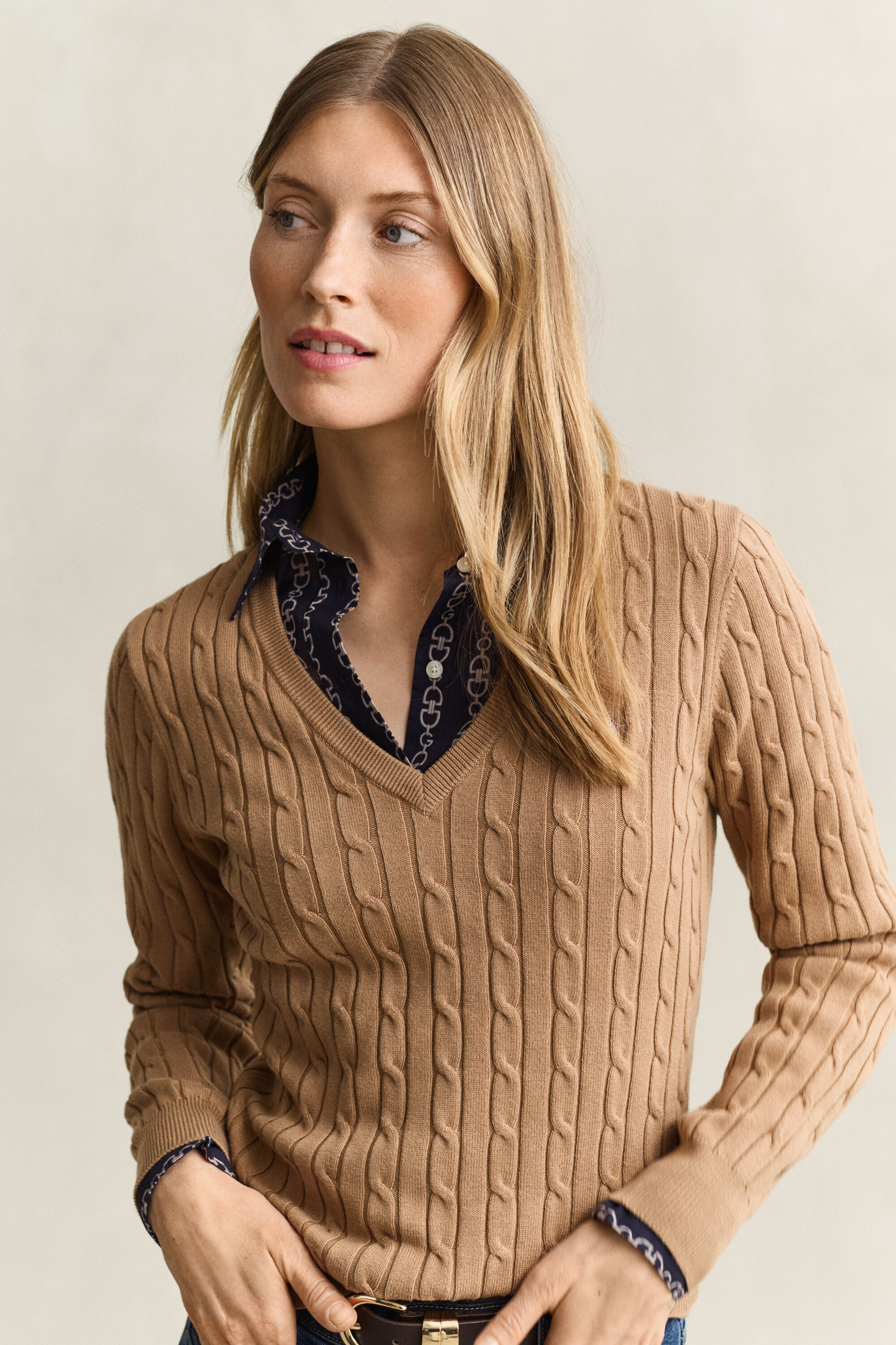 Camisola de malha entrançada Classic