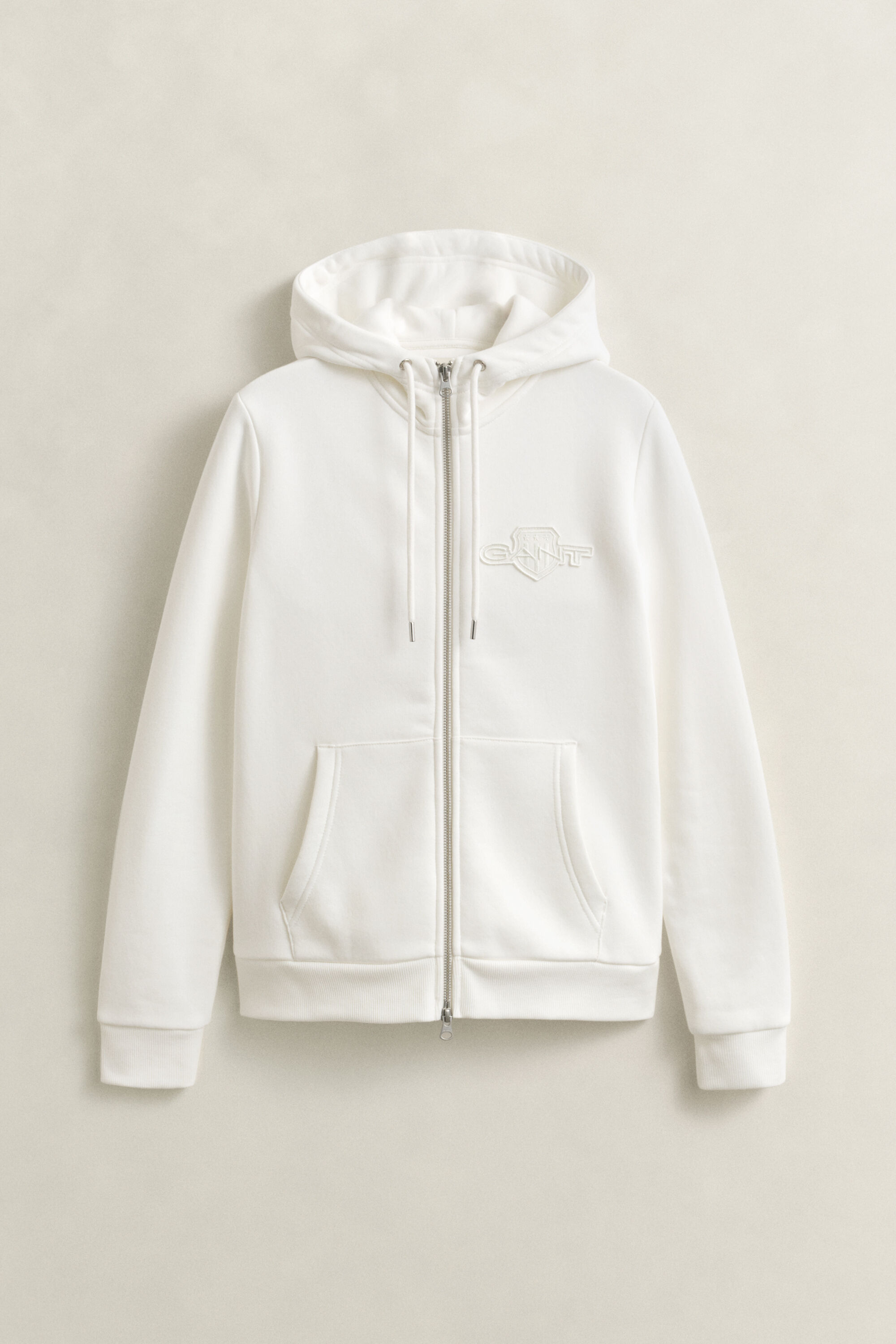 Sweatshirt com capuz e fecho Tonal Shield