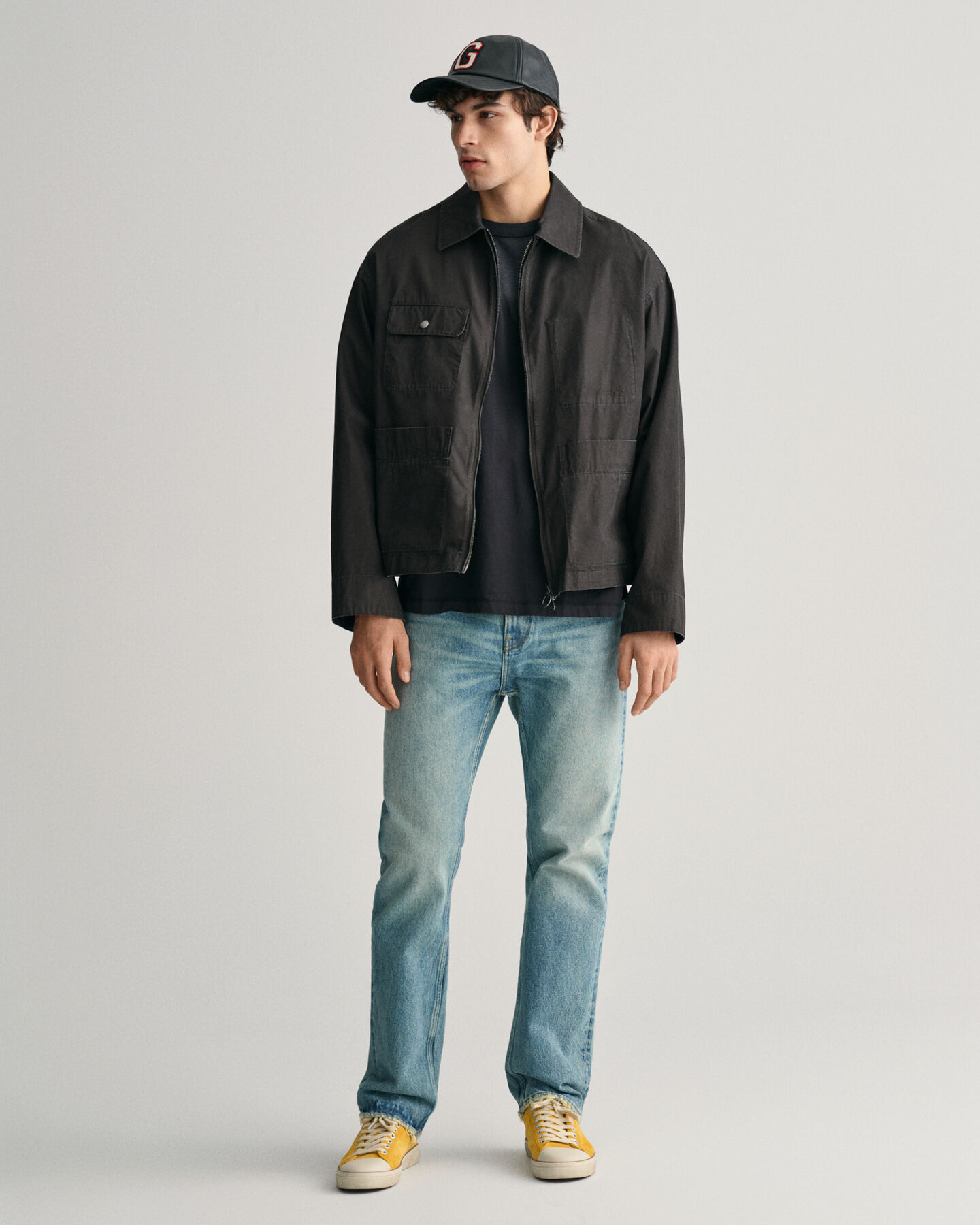 T-shirt com efeito desgastado