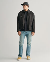 T-shirt com efeito desgastado