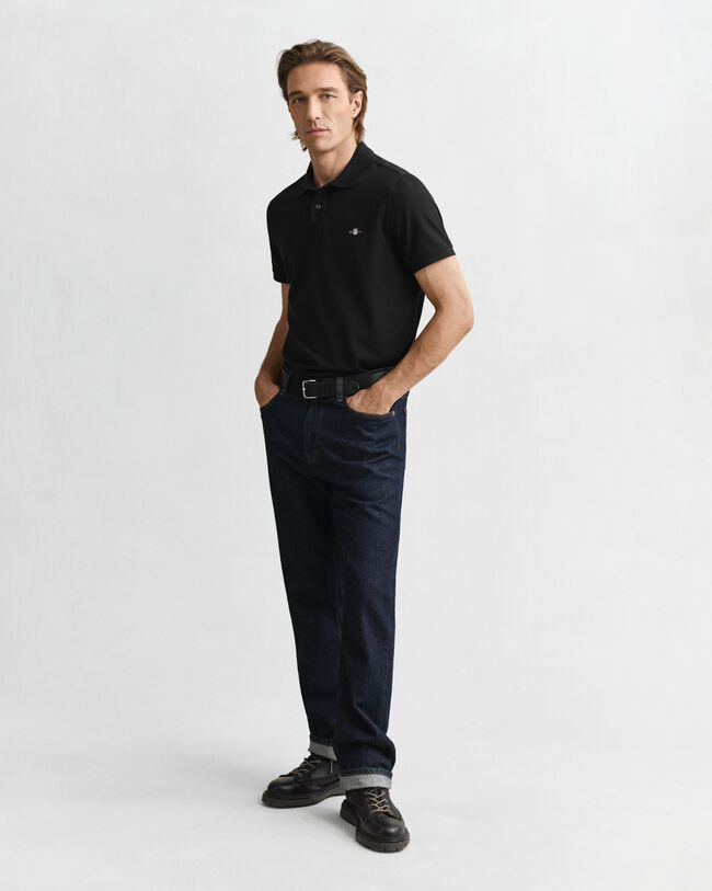 Polo em algodão piqué Shield regular fit