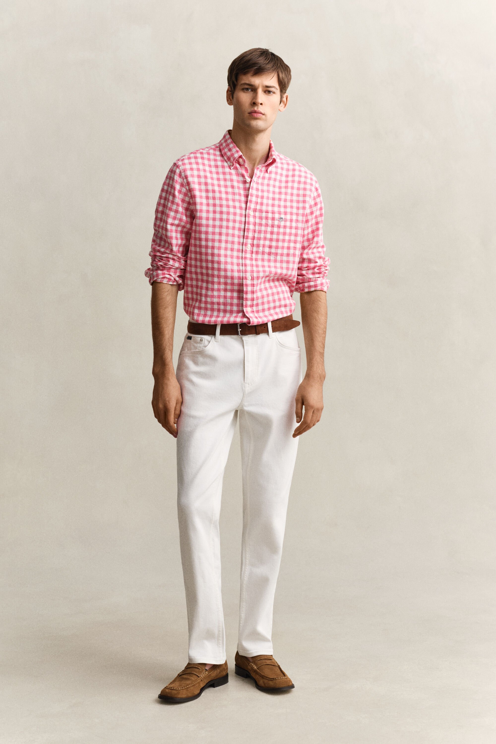 Calças de ganga brancas