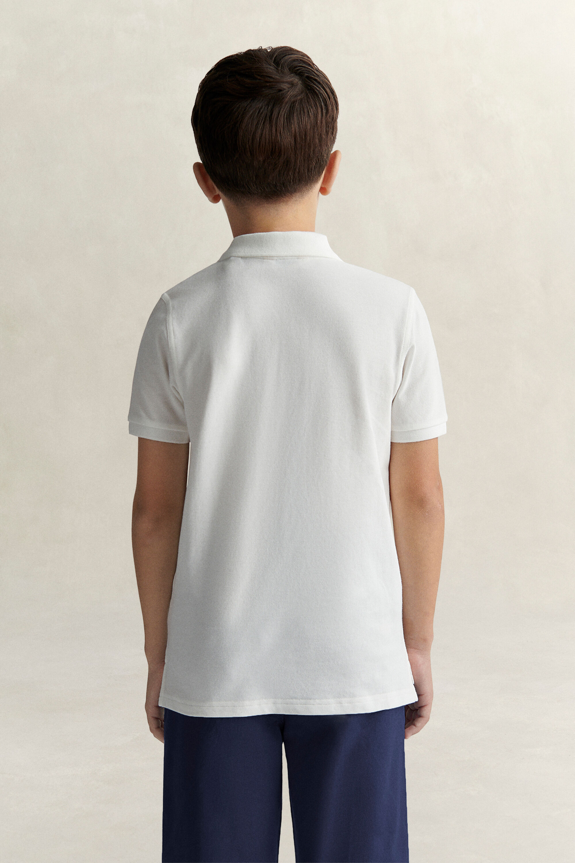 Polo em algodão piqué Shield Teens