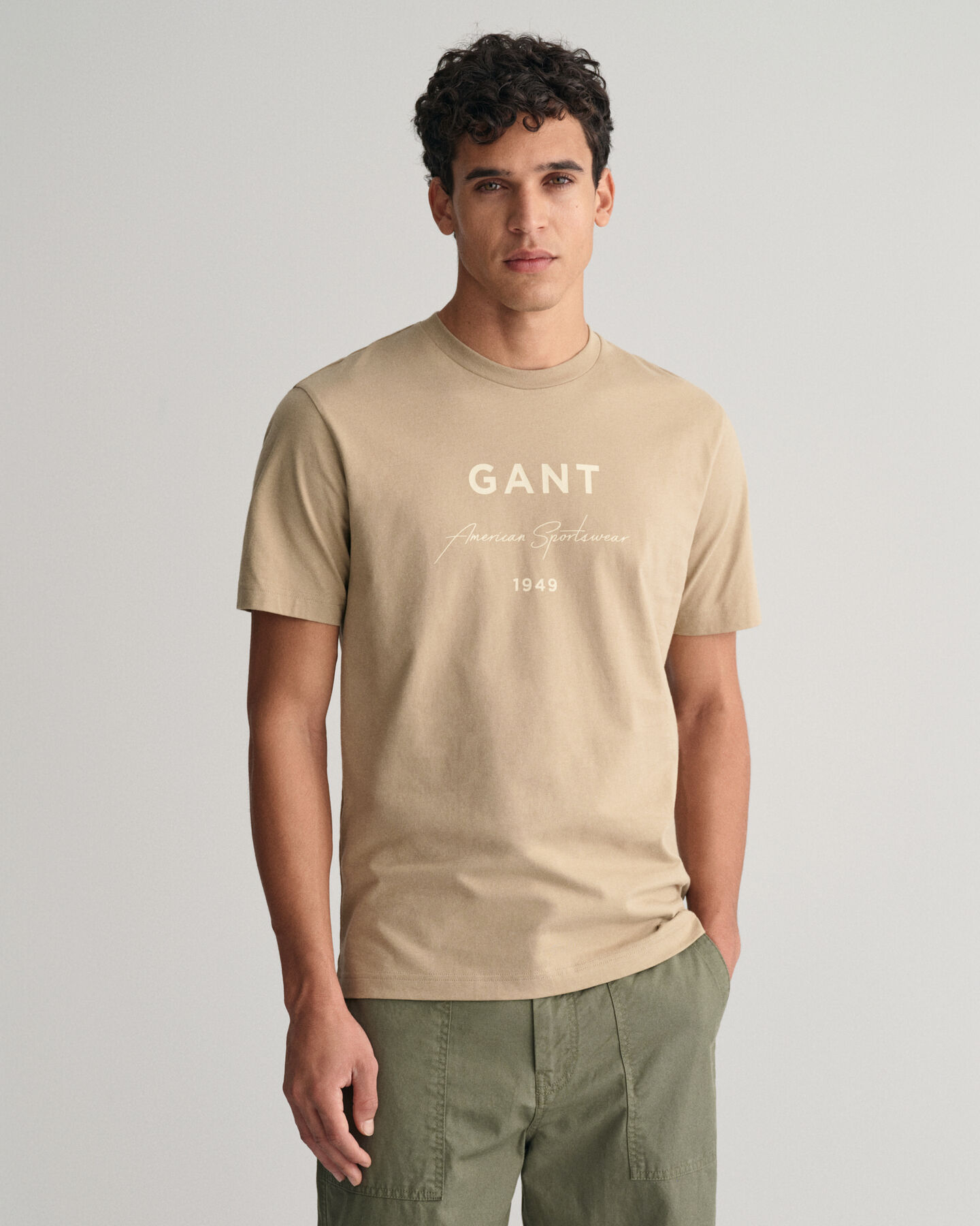 T-shirt com estampado GANT Script Graphic