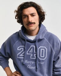 Sweatshirt com capuz e lavagem vintage