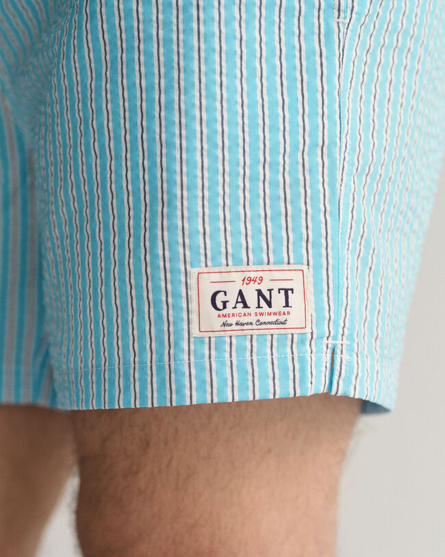 Cal&ccedil;&otilde;es de banho seersucker classic fit