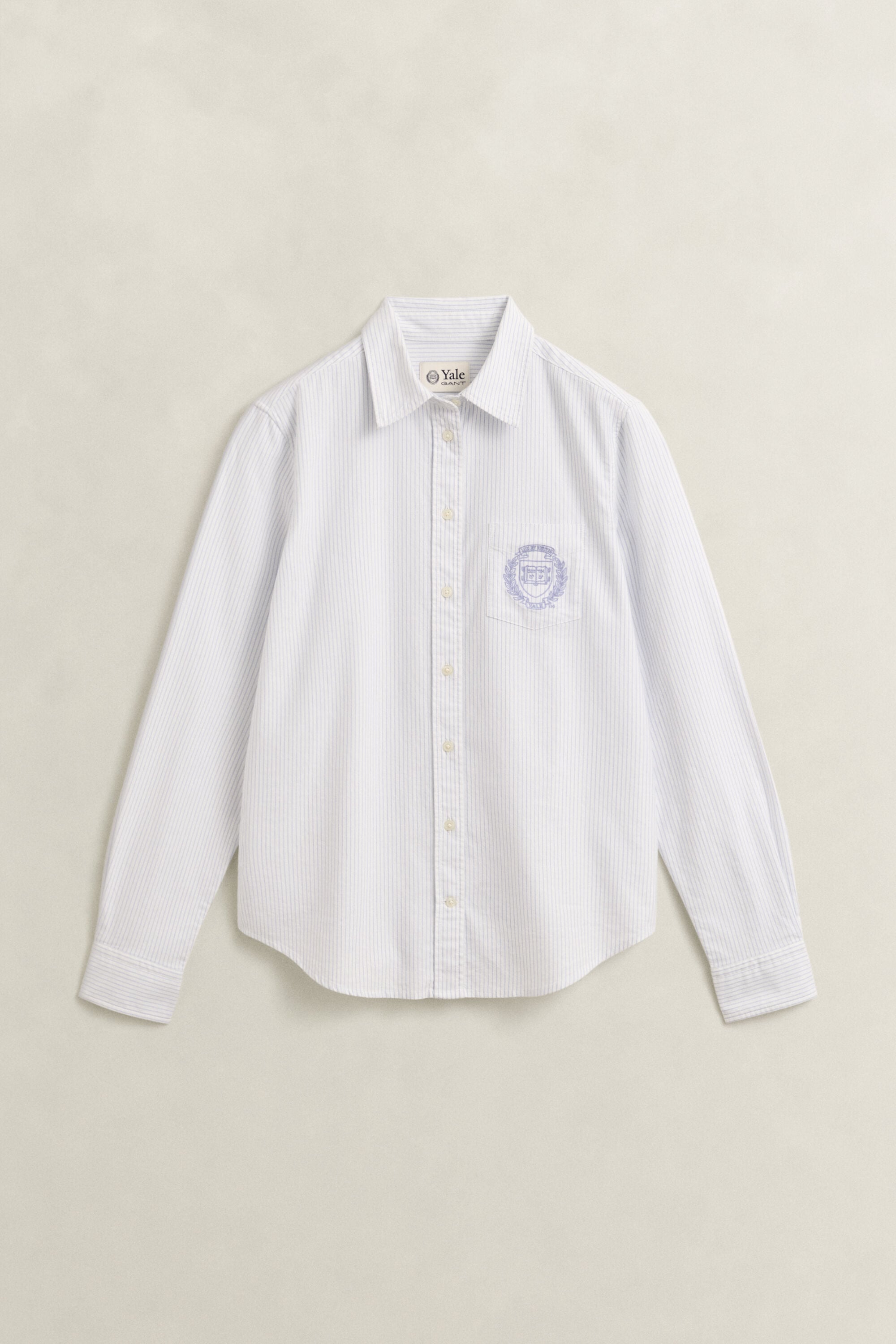 Camisa Oxford às riscas Gant x Yale