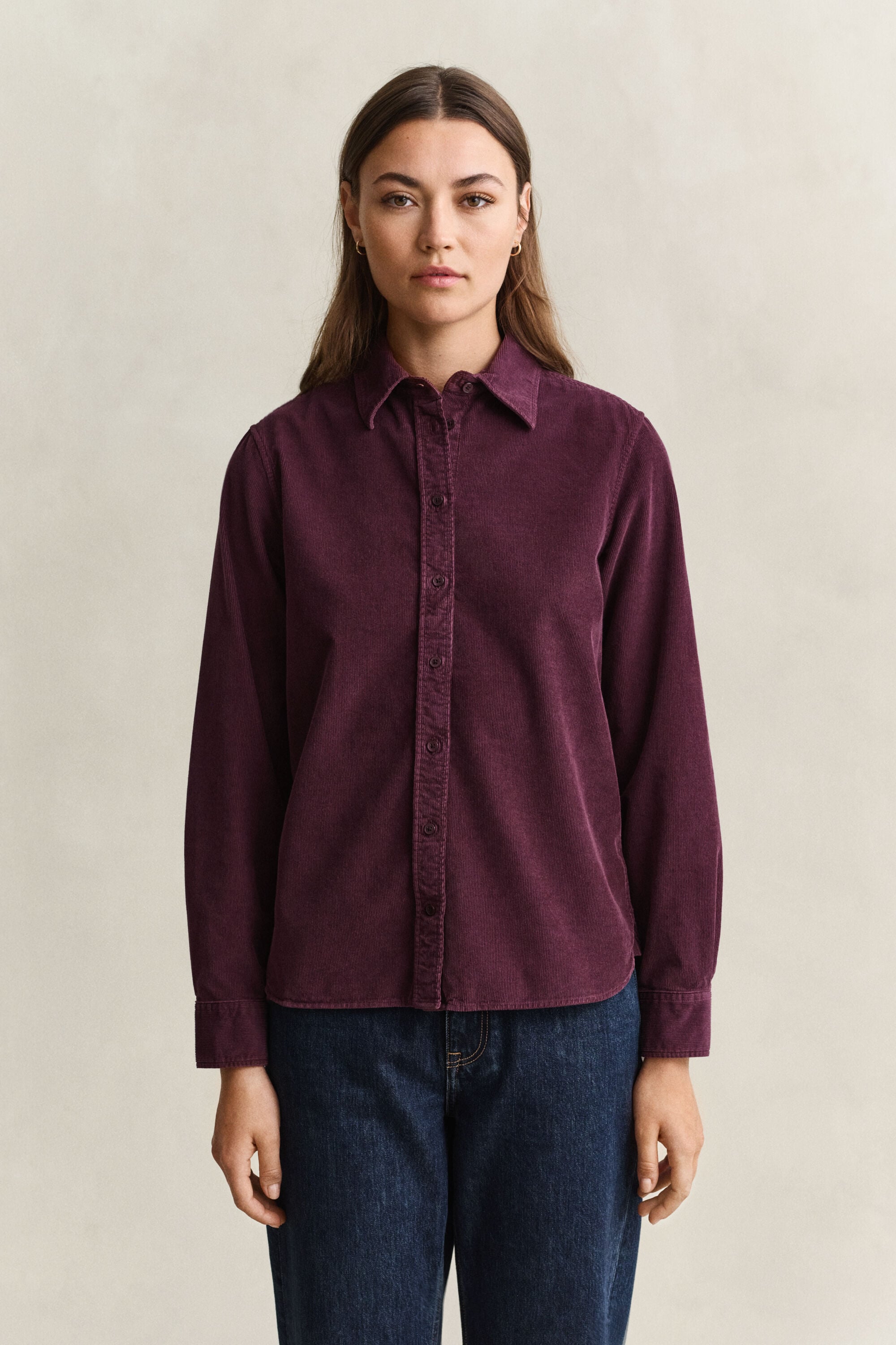 Camisa de bombazina regular fit
