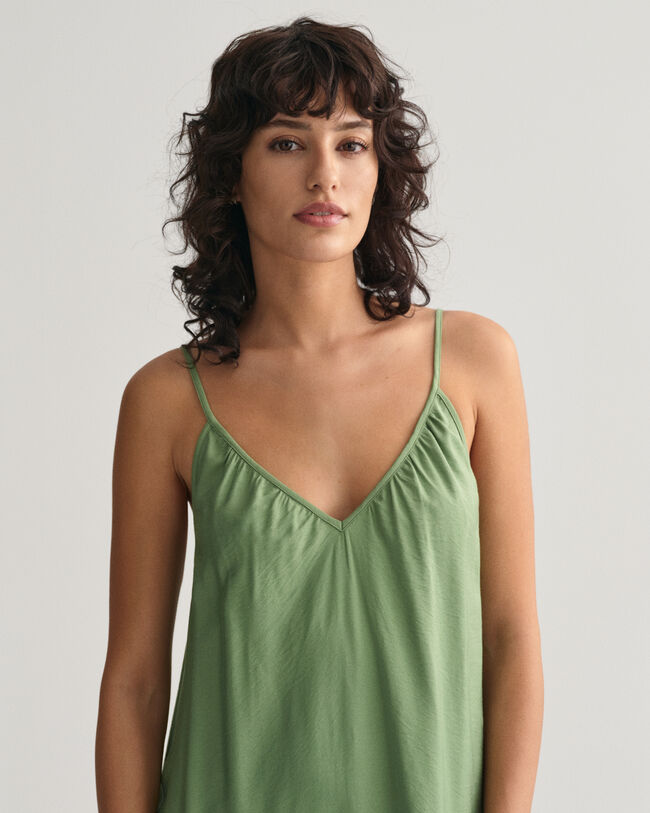 Vestido de al&ccedil;as maxi