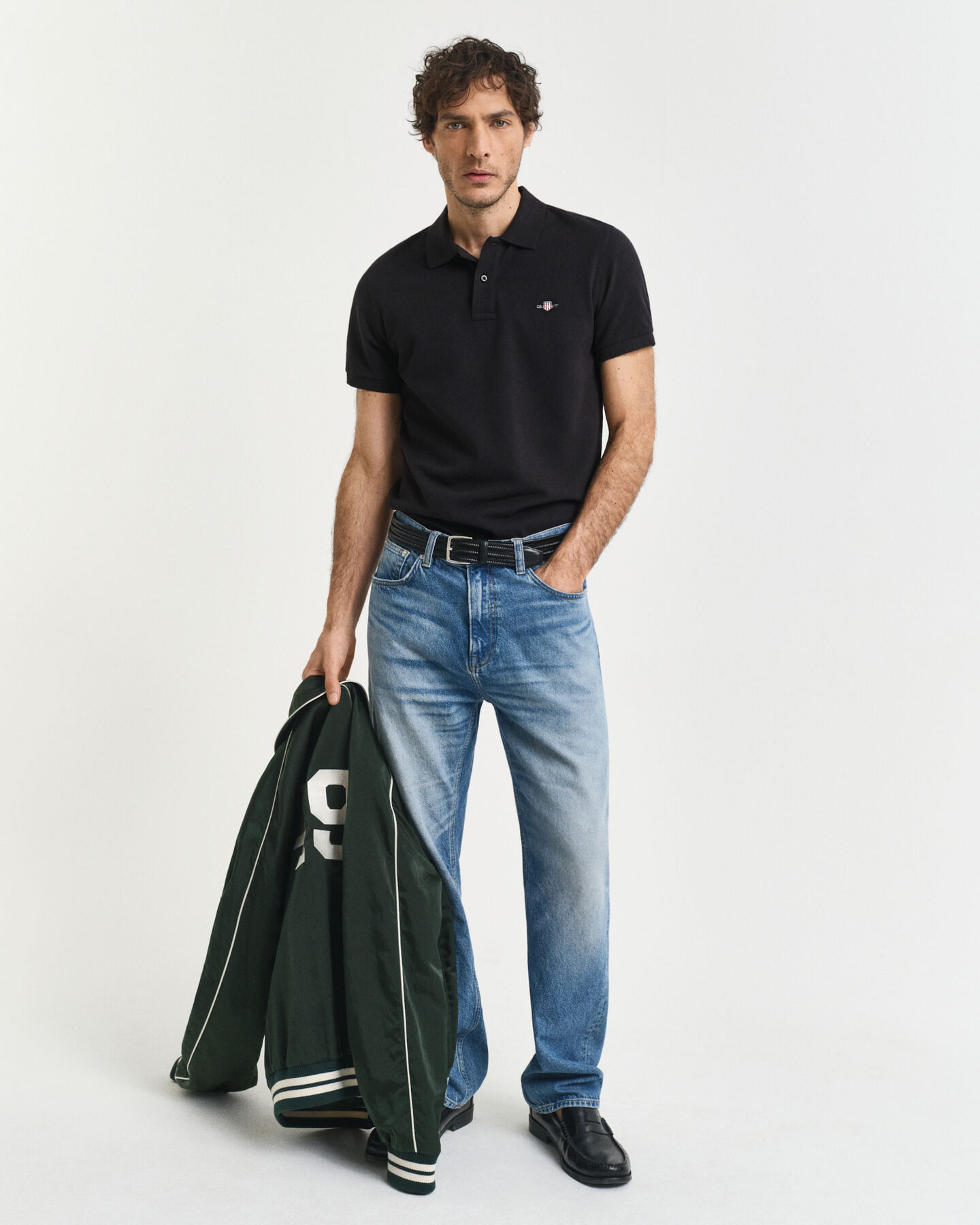 Polo em algodão piqué Shield slim fit