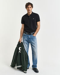 Polo em algodão piqué Shield slim fit