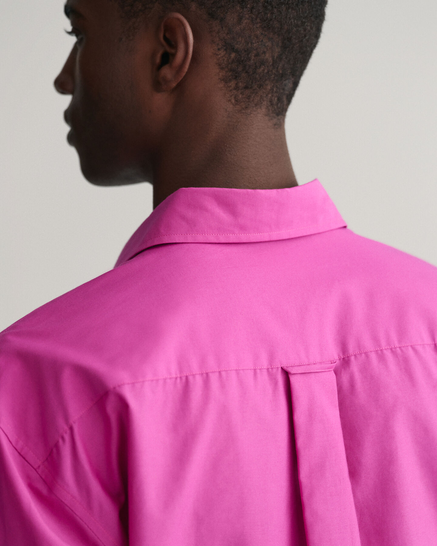 Camisa em seda e algod&atilde;o relaxed fit