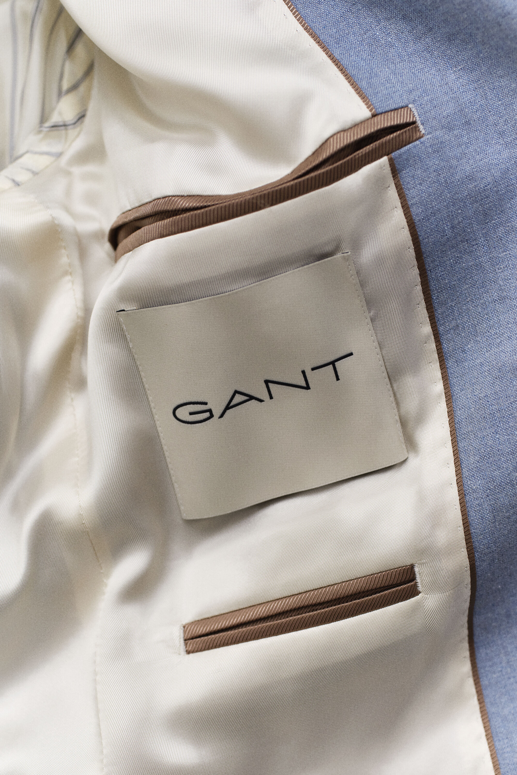 Casaco de fato em mistura de linho