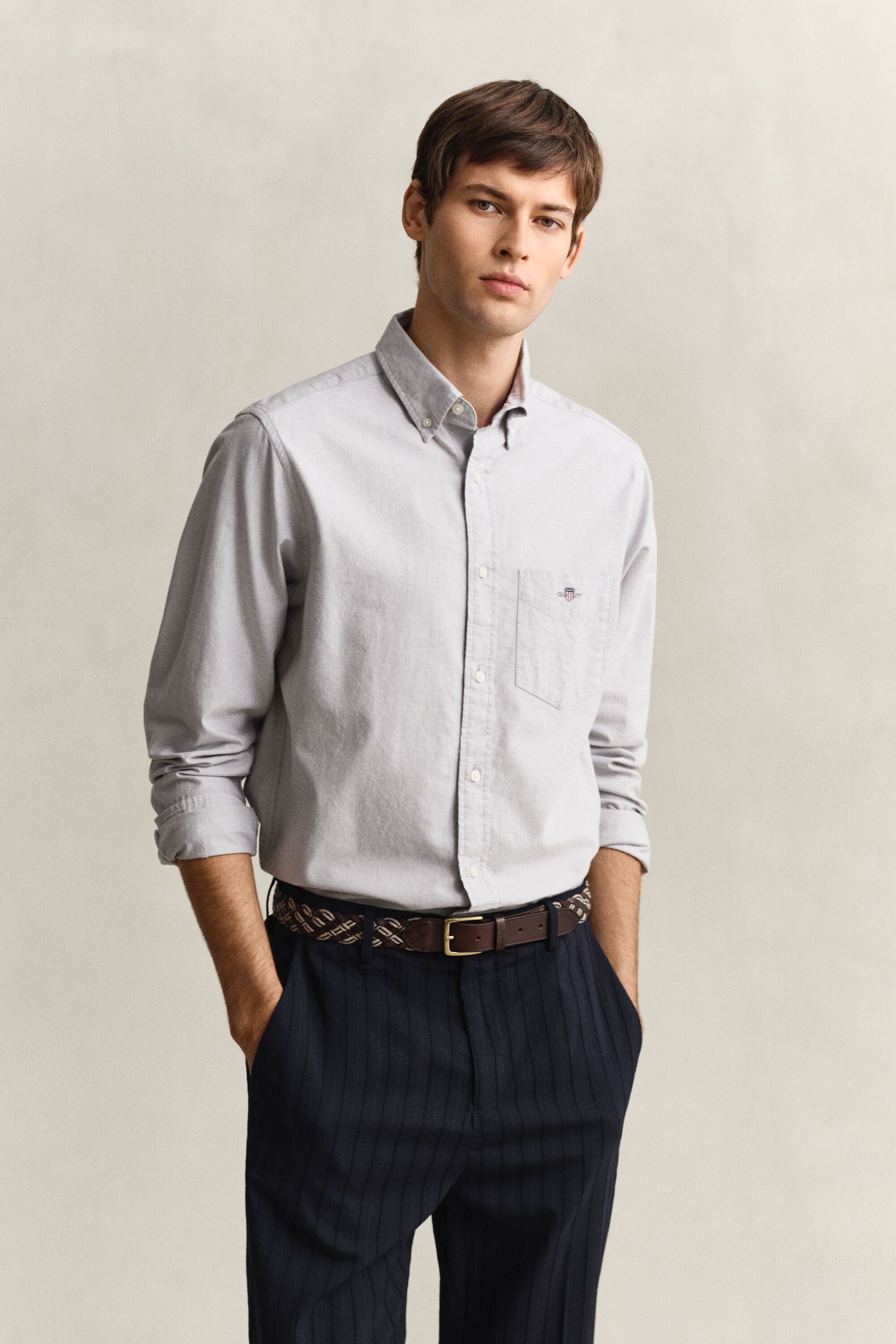 Camisa Oxford clássica regular fit