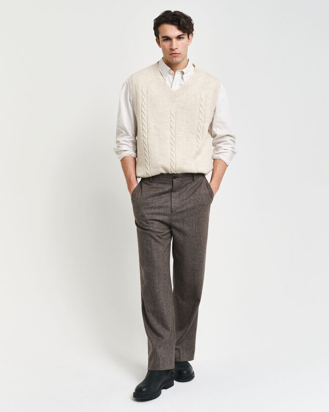 Camisa &agrave;s riscas texturizada relaxed fit