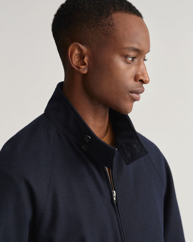 Casaco em lã Harrington