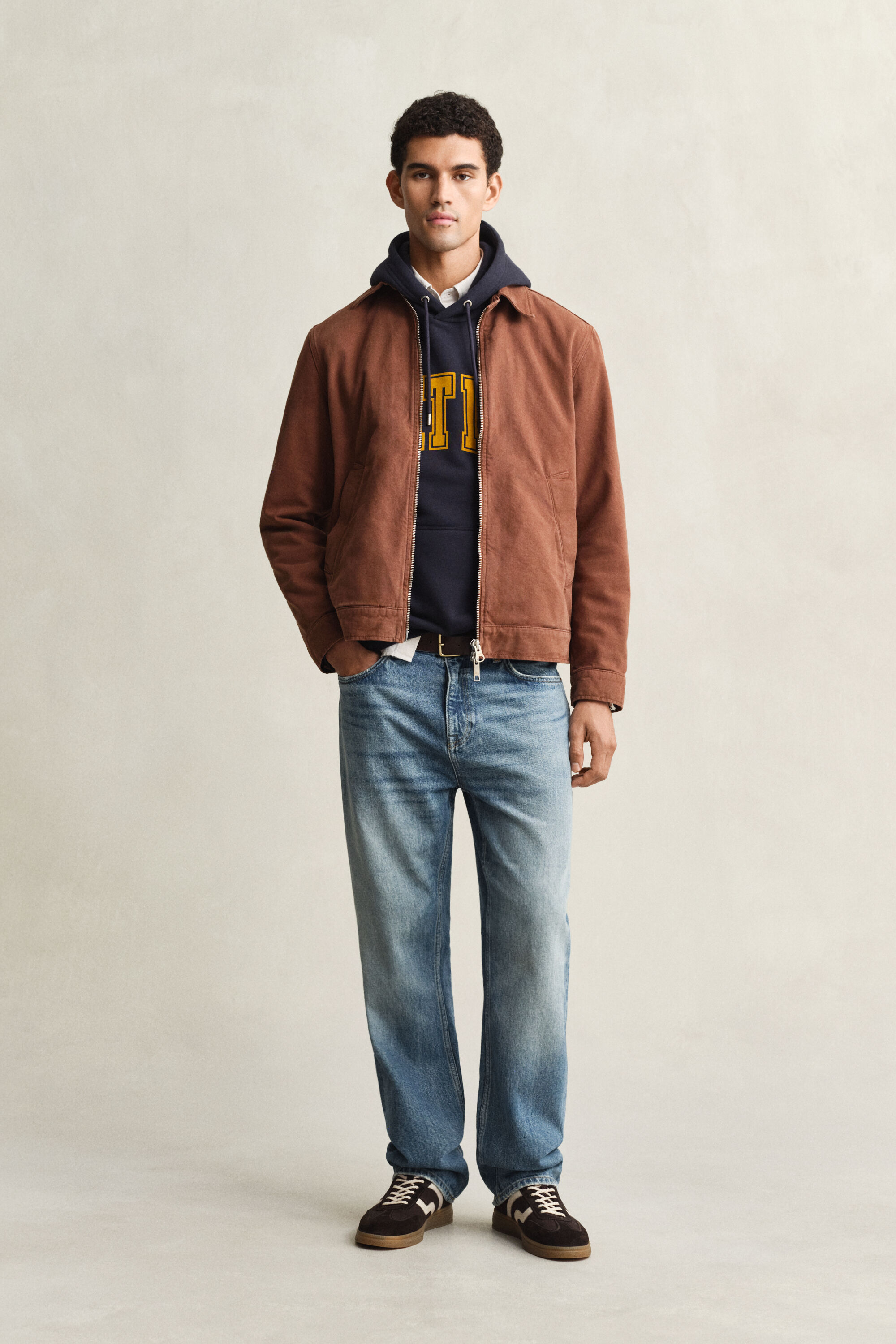 Casaco em lona de algodão