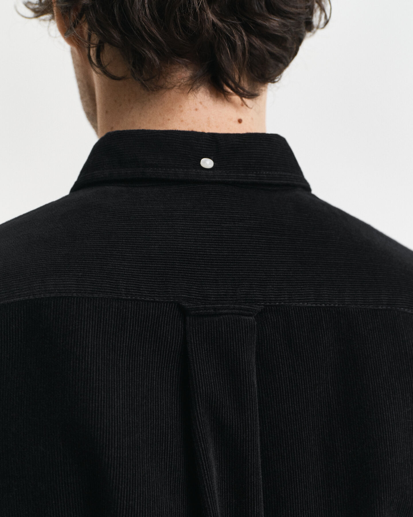 Camisa em bombazina de algodão regular fit