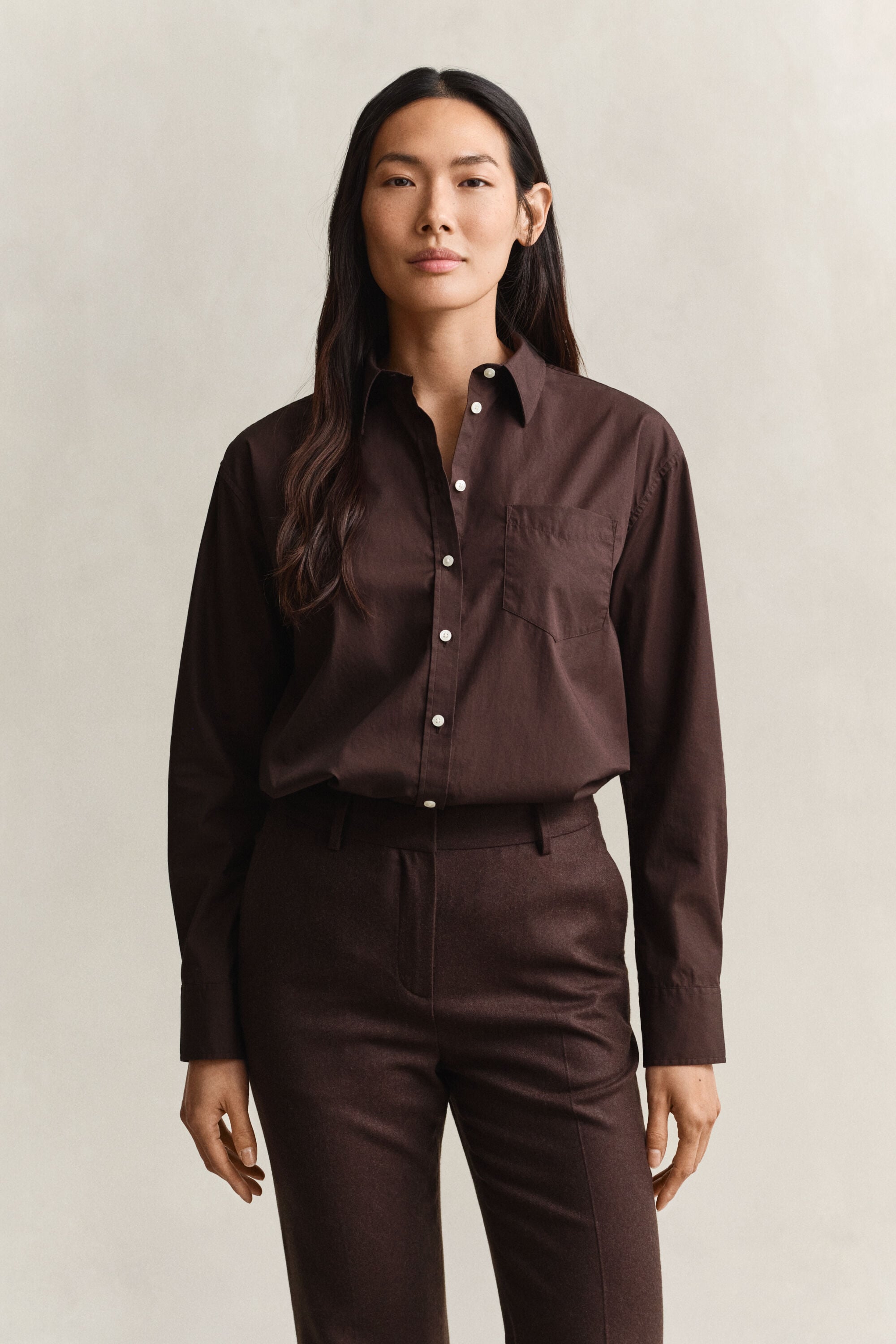 Camisa em popelina Classic relaxed fit