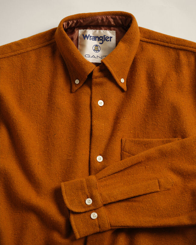 Camisa em lã Wrangler x GANT relaxed fit