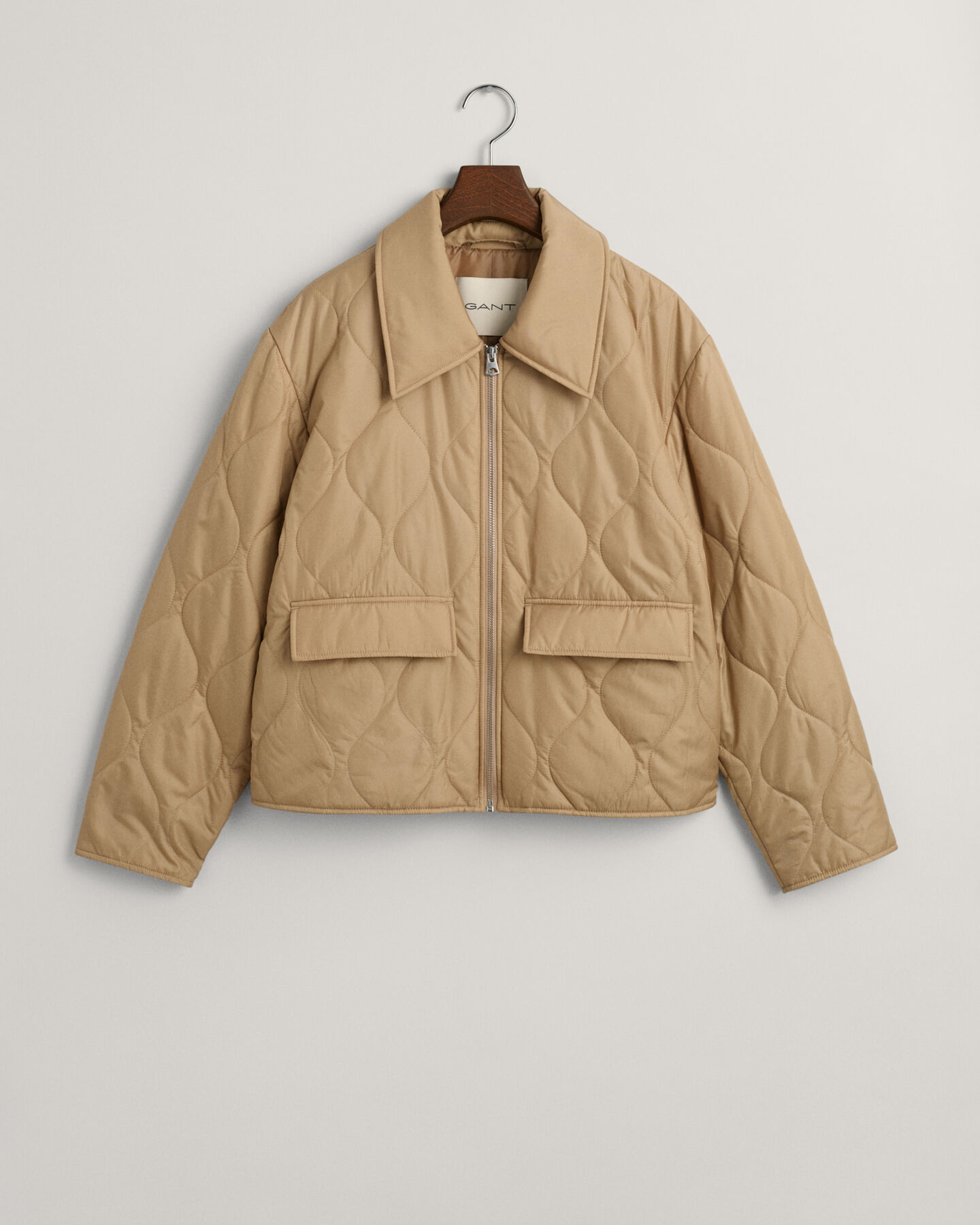 Blusão acolchoado com colarinho