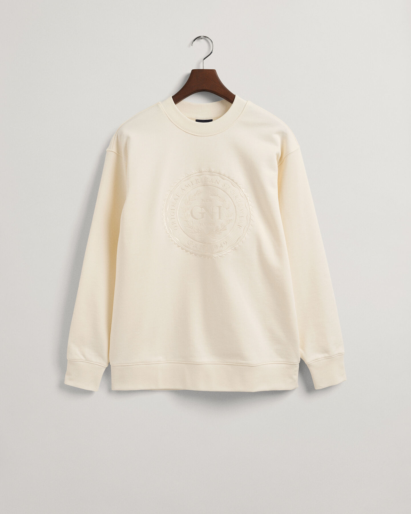 Sweatshirt com decote redondo Monogram
