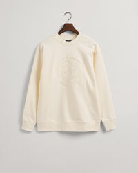 Sweatshirt com decote redondo Monogram
