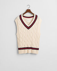 Colete em malha entrançada