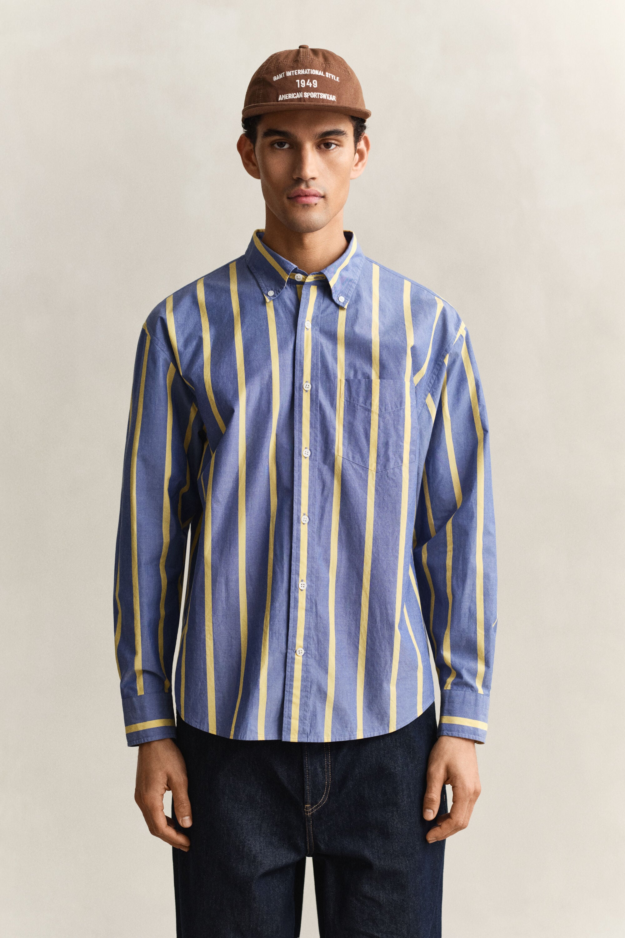 Camisa às riscas Heritage Poplin
