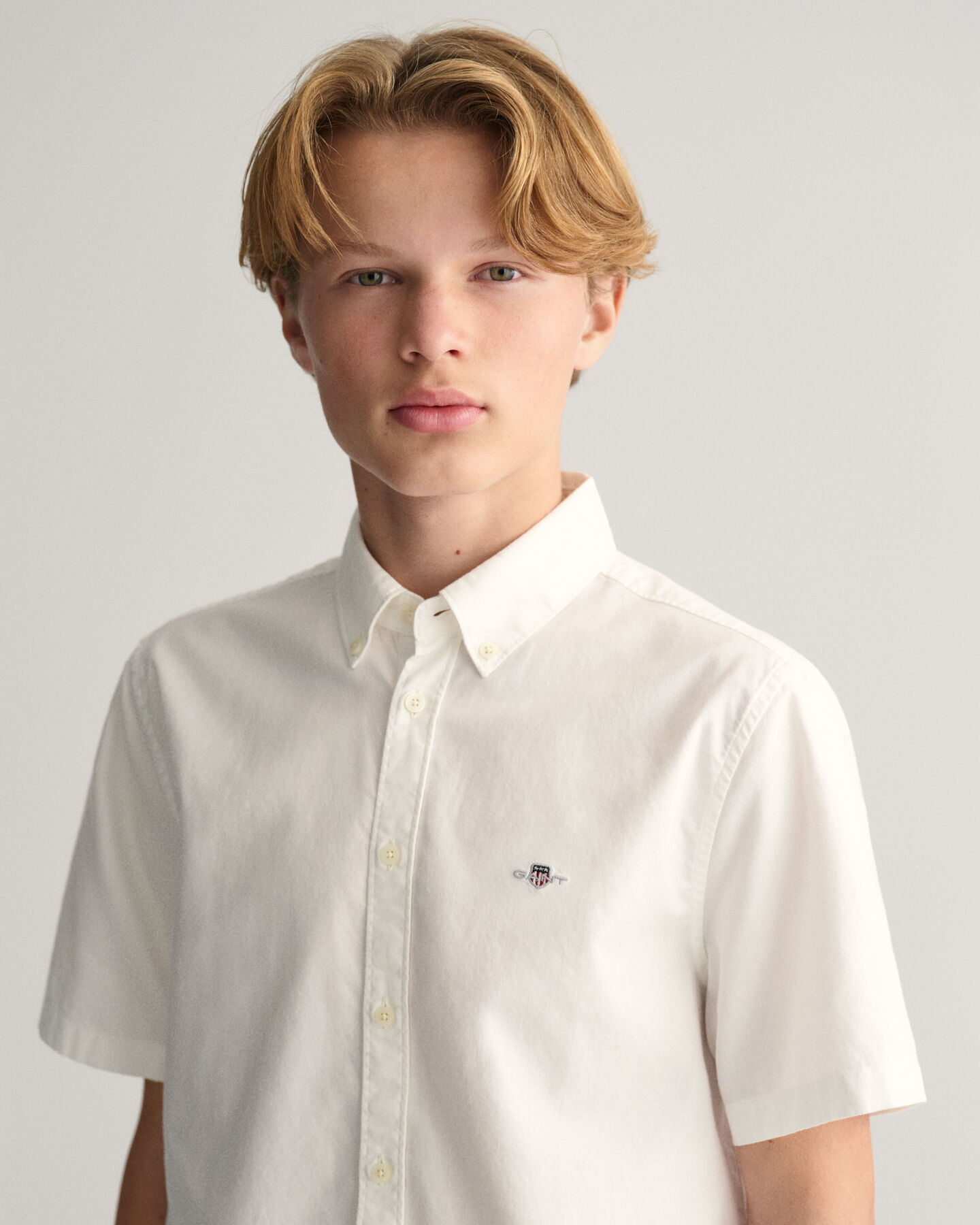 Camisa de manga curta Oxford Teens