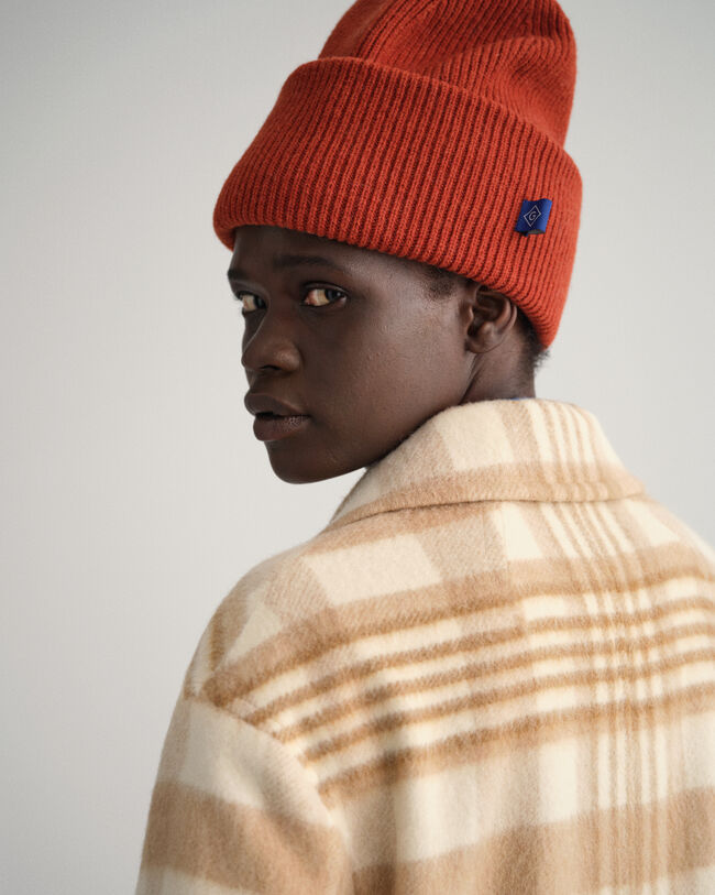 Sobretudo com padrão de xadrez