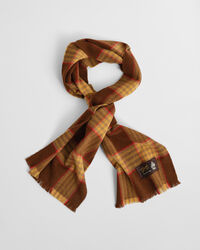 Cachecol com padrão de xadrez