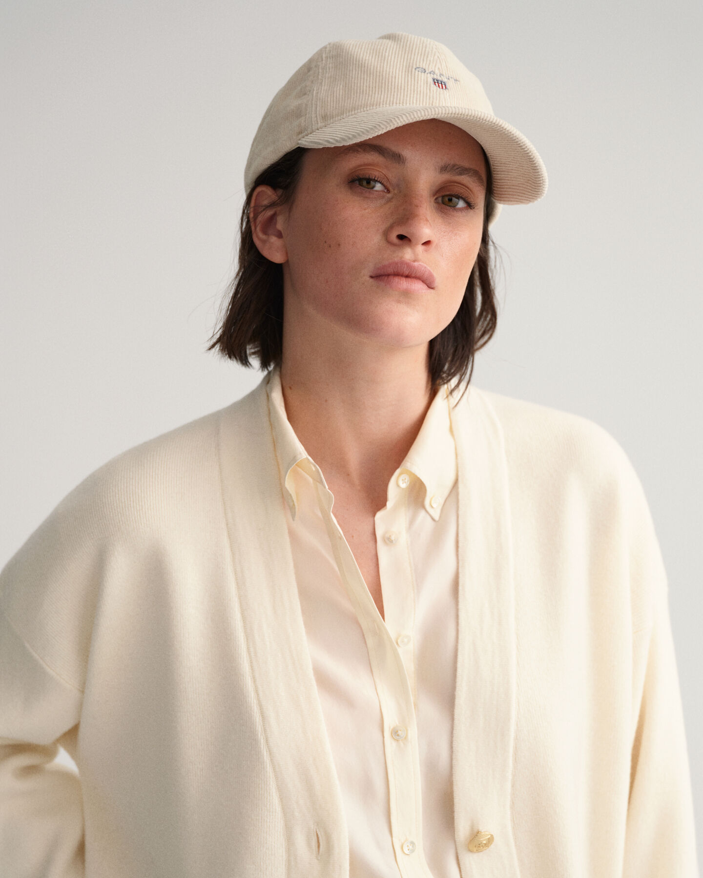 Casaco de malha liso oversized