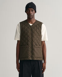 Blusão em algodão com acabamento encerado