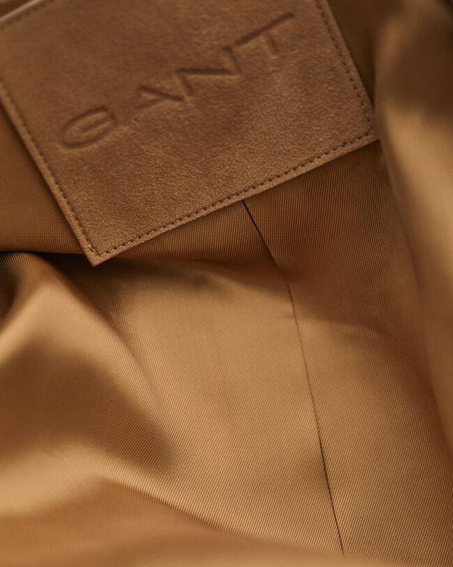 Blusão bomber em camurça