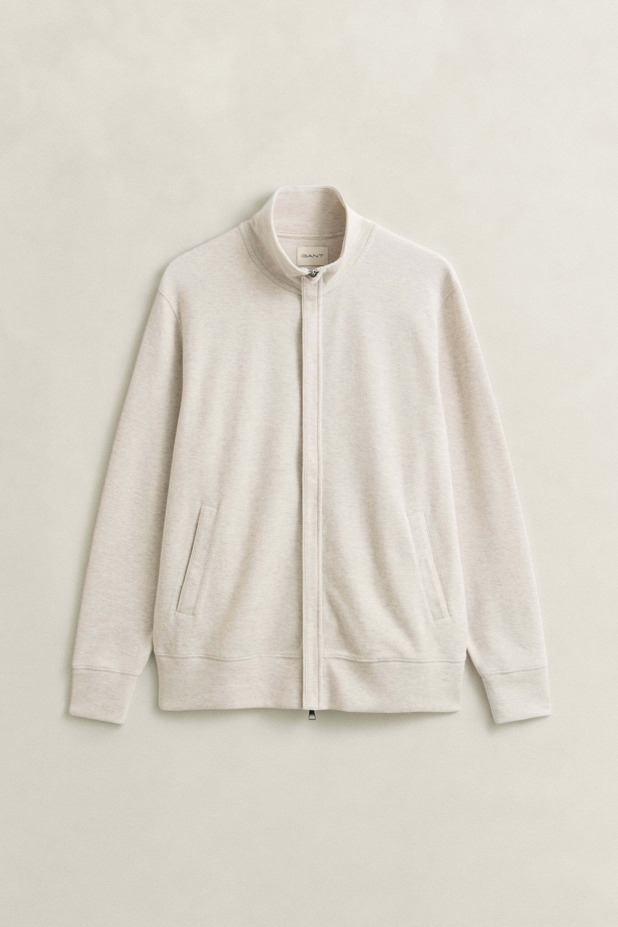 Sweatshirt com fecho de correr Sacker Rib