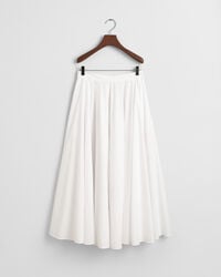 Saia de comprimento médio em algodão