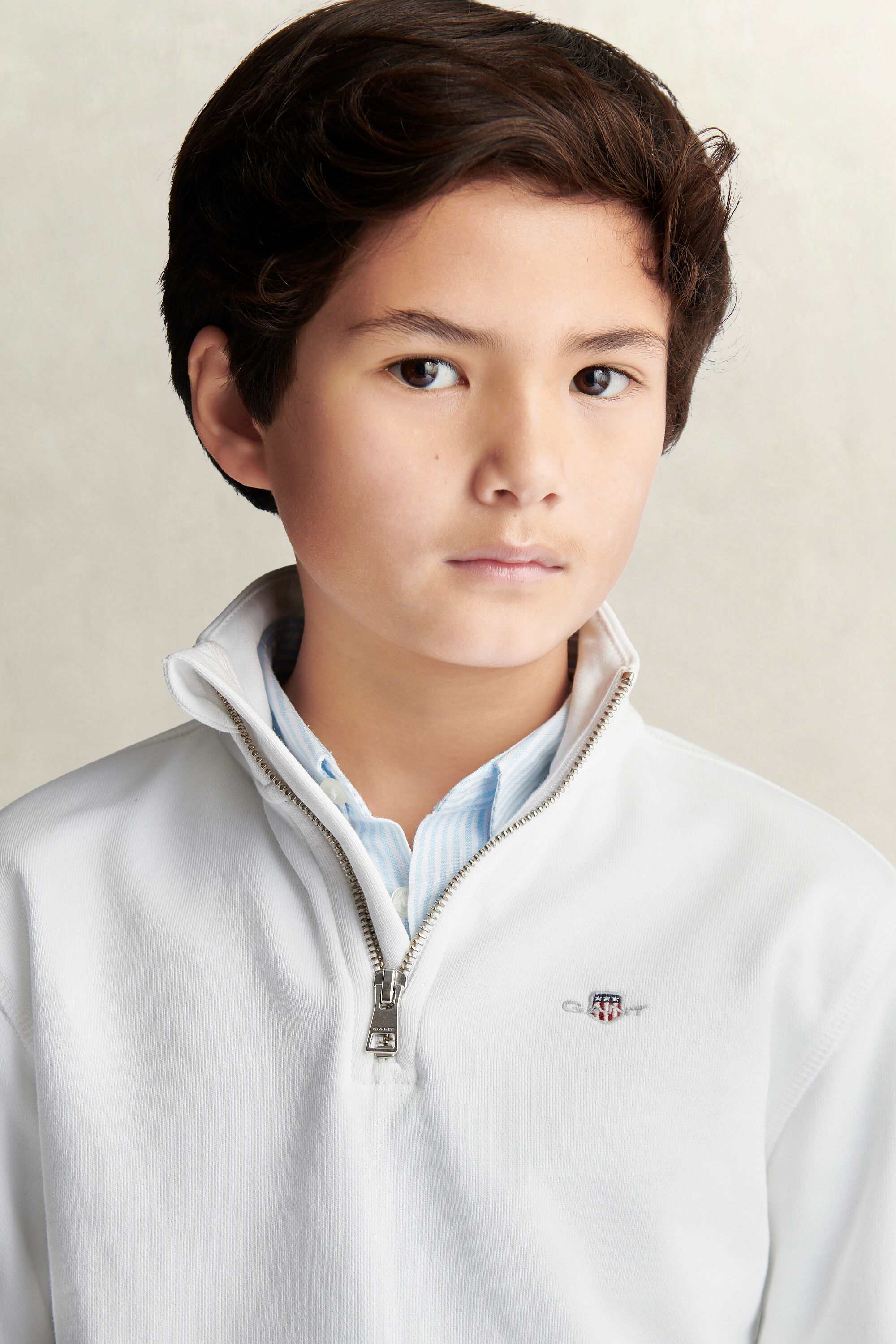 Sweatshirt com meio fecho de correr Teen Boys