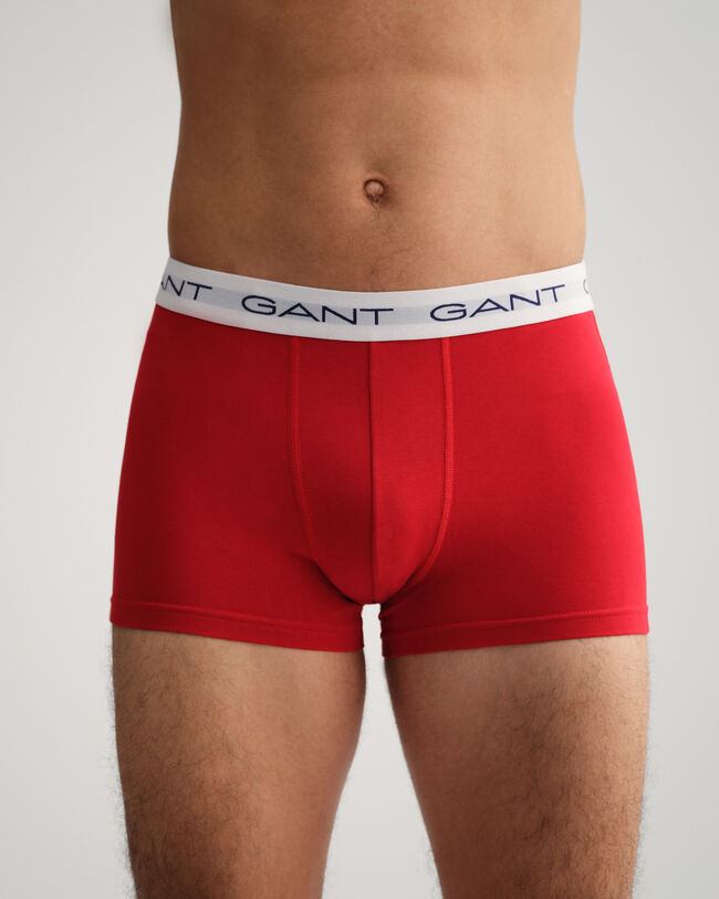 Pack de três boxers às riscas com tingimento